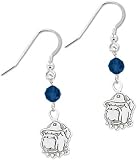 Georgetown Hoyas Round Crystal Earrings