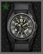 Rogue Warrior Avenger Black Velcro Band 200M Chronograph Watch