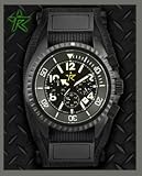 Rogue Warrior Avenger Black Velcro Band 200M Chronograph Watch