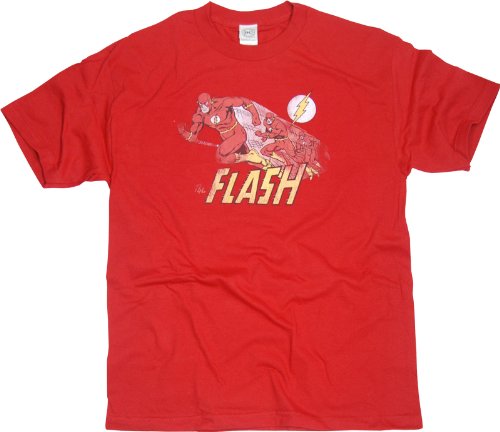  The Flash CRIMSON COMET DC Comics Adult Cardinal Red T-shirt Tee Shirt