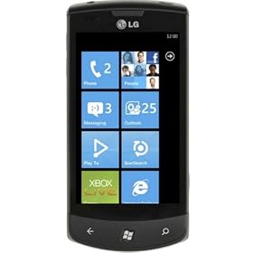 LG E900 Optimus 7 Sim Free Windows 7 Mobile Phone - Black