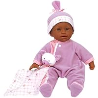 JC Toys La Baby- African American Blue, Pink, Purple