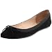 Buffalo London 207-3562 KID SUEDE 93541, Damen, Ballerinas, Schwarz (BLACK 01), EU 38