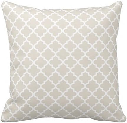Moroccan Quatrefoil Pattern Neutral Beige R8e7046085e08451c938aa1157add641a I5fqz 8byvr Pillow Case