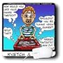 Londons Times Funny Society Cartoons - Kvetch A Sketch - Mouse Pads