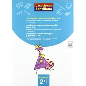Vacaciónes Santillana, matemáticas, 2 Educación