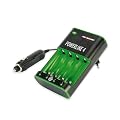 Ansmann 5107553 Powerline 4 Zero Watt Energiesparendes Stecker Ladeger�t f�r Micro AAA und Mignon AA Akkus