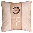 Decorative Handmade Beige & Pink Cushion Cover / Pillow Sham - Chinese Symbol of Fortune Design