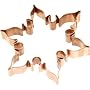 Old River Road Regal Snowflake Shape Cookie Cutter, Copper