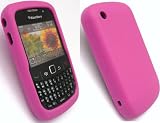 FLASH SUPERSTORE BLACKBERRY 8520 CURVE GEMINI SILICON CASE/COVER/SKIN HOT PINK + SCREEN PROTECTOR
