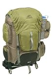 Alps Zion External Frame Pack Olive Hydration Compatible Top Loading Top Lid Lash Tabs