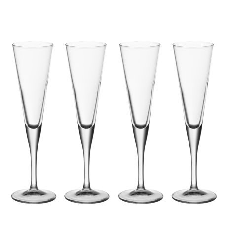 4 Soho Tall Flute Wine Glasses