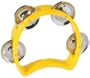 Basic Beat 4" Single Mini Tambourine (Assorted Colors)
