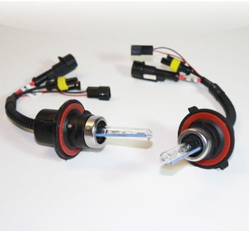 HID Auto Vision H13/9008 Bi-Xenon HID Xenon Replacement Bulb Set-6000K Hyper White-FREE Warranty Included (2 Bulbs)