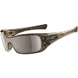 Oakley Antix Men's Polarized Lifestyle Outdoor Sunglasses/Eyewear w/ Free B&F Heart Sticker Bundle - Brown Smoke/Tungsten Iridium