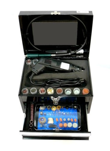 Ultimate Rotary Tool and 225-Piece Accessory Set - Metal Storage Case