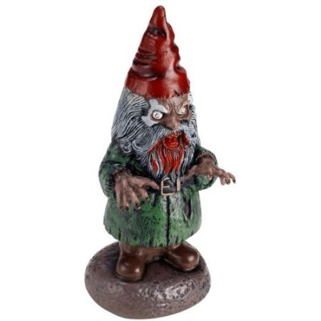 Zombie Garden Gnome (Silver/Red)