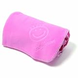 Baby Boum Super Soft Fleece Blanket with toggle bag in Bubblegum Pink - 75 x 100cm (from the Cotty & Pink Collections)
