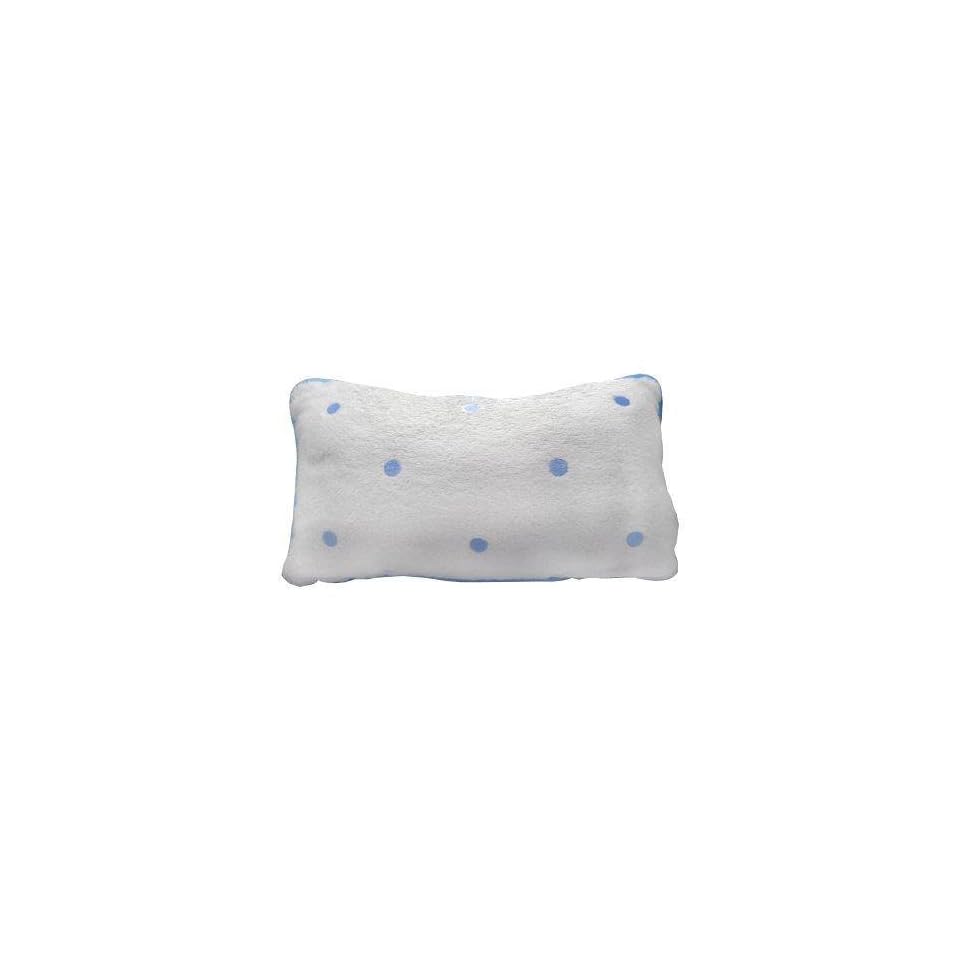 Spa Sisters Terry Bath Pillow Dots Blue On Popscreen