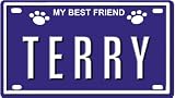 TERRY Dog Name Plate for Dog House. Over 400 Names Availaible. Type in 