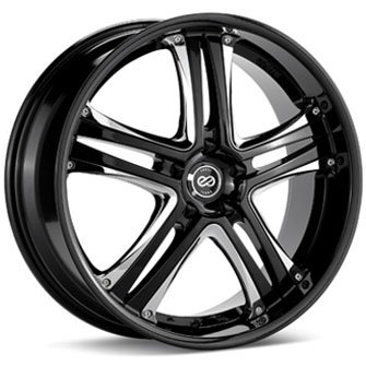 Enkei AKP Black (18×8 +40 5×114.3) — Set of