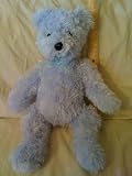 Baby Blue Teddy Bear 11 inches sitting, 16 inches standing