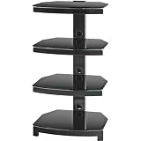 Omnimount G304 Dark Stellar Series 4-Shelf Component Tower