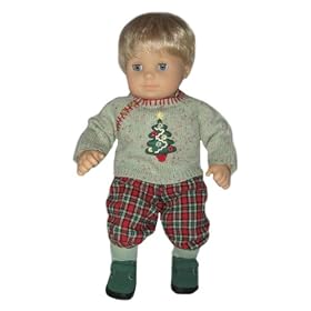 American Girl Bitty Baby Twins Festive Plaid Outfits by American Girl