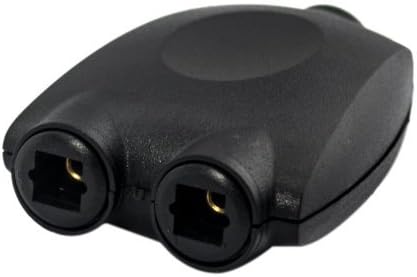 VONOTO Beetle Toslink Optical Optical fiber Audio Splitter 1 to 2 Adapter Y Splitter Switch Fiber Optic TOS Link Converter for CD player DVD player CD/DVD PS3 X-Box360 Computer