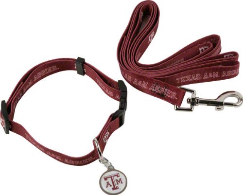 Texas A&m Aggies Dog Collar & Leash Set Picture