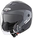 CABERG Sintesi Jet, Moderner Jet-Helm mit Sonnenblende, schwarz matt