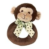 Baby Plush Monkey Ring Rattle - Bearington Lil Giggles