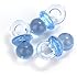 Small Blue Acrylic Baby Pacifier Baby Shower Favors - 144 Pieces