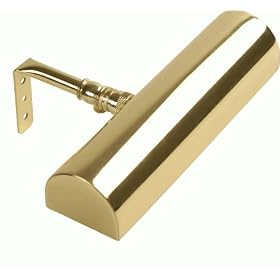 Cordless Picture Light - 12" Polished Brass Finish,11.5 x 2.3