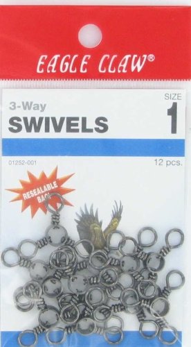 SportingGoods: 3 Way Swivel Black 12 per pk Size 1