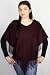 Handmade Poncho - Rich Sonoma Wine (100% Hand-crocheted Border/small to Medium Size)