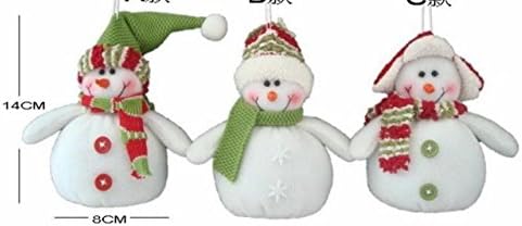 ckerchen Merry Christmas tree stand Hanging 3.1x5.5inch snowboy Gift party decor(pack of 3)
