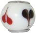 Chrysalis, sterling silver, ladies,  Specialised, Glass Bead, With Red & Black Heart Detail