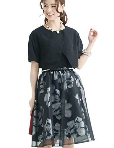 (プールヴー) PourVousワンピース ドレス パーティードレス フォーマルドレス ミセス フォーマルワンピース お呼ばれ 結婚式 二次会 披露宴 大きい 大きいサイズ 半袖 膝丈 Aライン ジャガード 2025