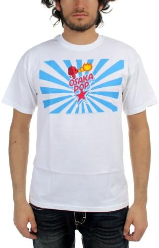 Osaka Popstar - Dog Stripes Adult T-Shirt In White, Size: Medium, Color: White