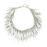 Silver Fringe Necklace