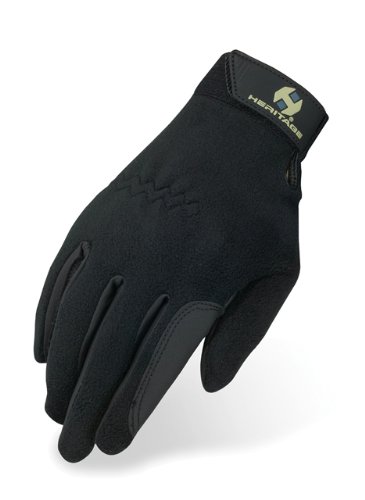 Heritage Performance Fleece Glove, Black, Size 7