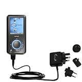 International Wall / AC Charger for the Sandisk Sansa e280 - Gomadic Brand w/ TipExchange Technology