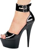 609-ALIYA, 6" Pointed Heel Ankle Wrap Sandal.