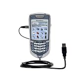 Classic Straight USB Cable for the Blackberry 7100T with Power Hot Sync and Charge capabilities - Gomadic Brand w/ TipExchange Technology