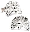 Peacock Cufflinks - Animal Themed Formal Wear - Cufflinks