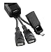 Targus ACH103US USB 2.0 4-Port Bend-A-Hub With Mini USB Adapter (Black)