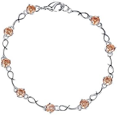 Women Fashion Gorgeous Platinum Plated Elegant Rhinestone Bead Zircon CZ Bracelet For Wedding Jewelry