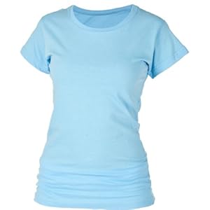 Boxercraft Light Blue Round Neck Fitted 100% Cotton T-Shirt, Medium
