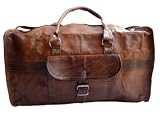 Leder Reisetasche Sporttasche Doktortasche Vintage Mittelgroß R4
